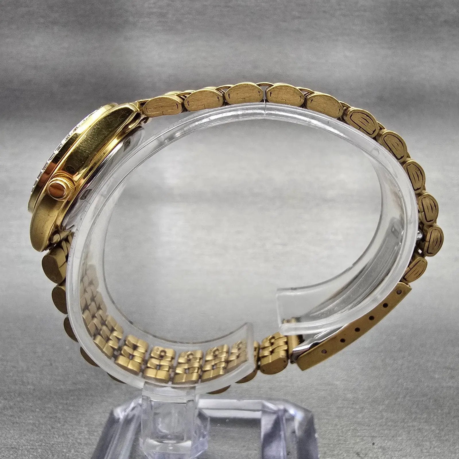 Citizen Watch Women 26mm MOP Dial Gold Tone Daydate Gemmed 1002-S044456 New Batt7