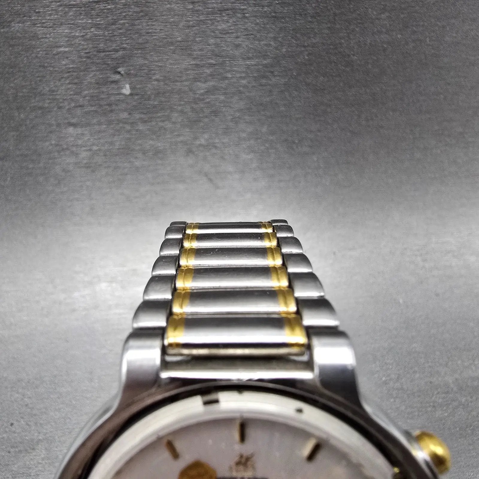 Citizen Avalon Perpetual Calendar Watch Men 38mm Silver Dial Two Tone PARTS 67215
