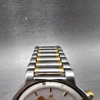 Citizen Avalon Perpetual Calendar Watch Men 38mm Silver Dial Two Tone PARTS 67215