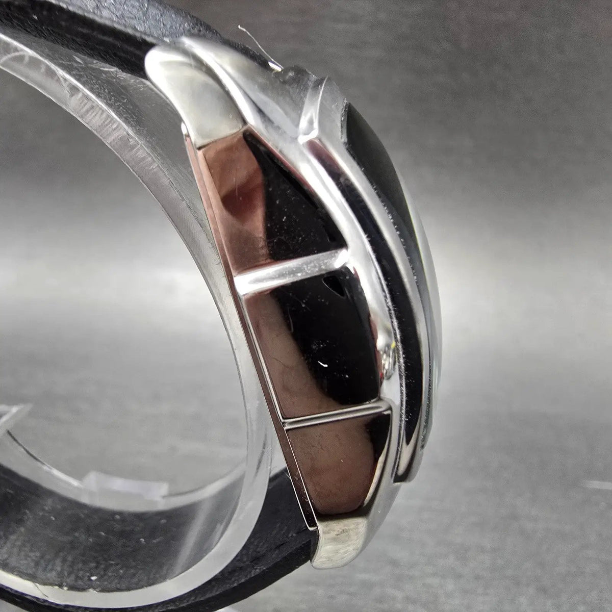 Invicta Lupah Watch Women 29mm Blac Dial Silver Rectangle 2003 New Battery 563
