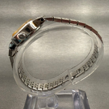 Seiko Watch Women 17mm Silver Dial Silver Tone Rectangle 5420-5079 New Battery6
