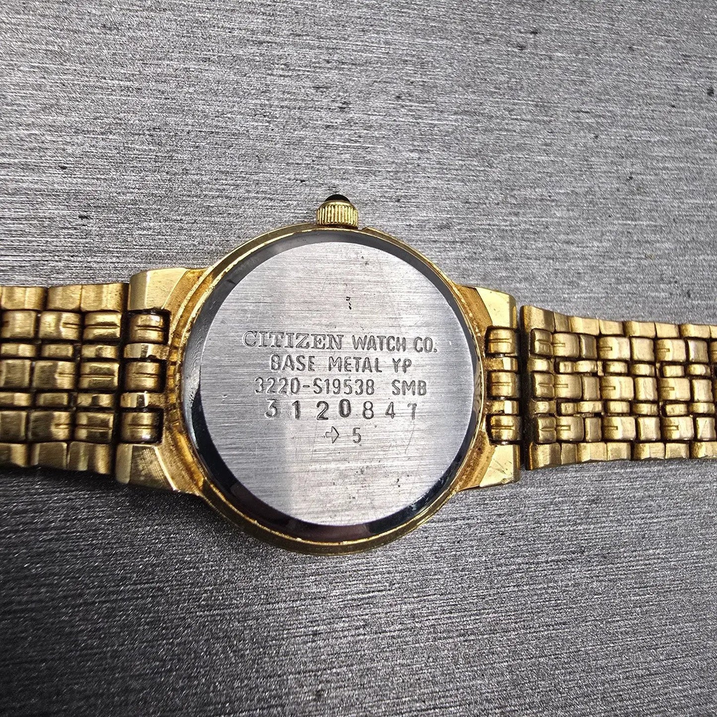 Citizen Watch Women 21mm White Dial Gold Tone Round 3220-S19538 New Battery VTG10
