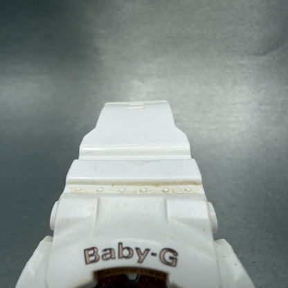 Casio Baby-G Watch Women 43mm White Rose BA-110 Alarm Chrono New Battery4