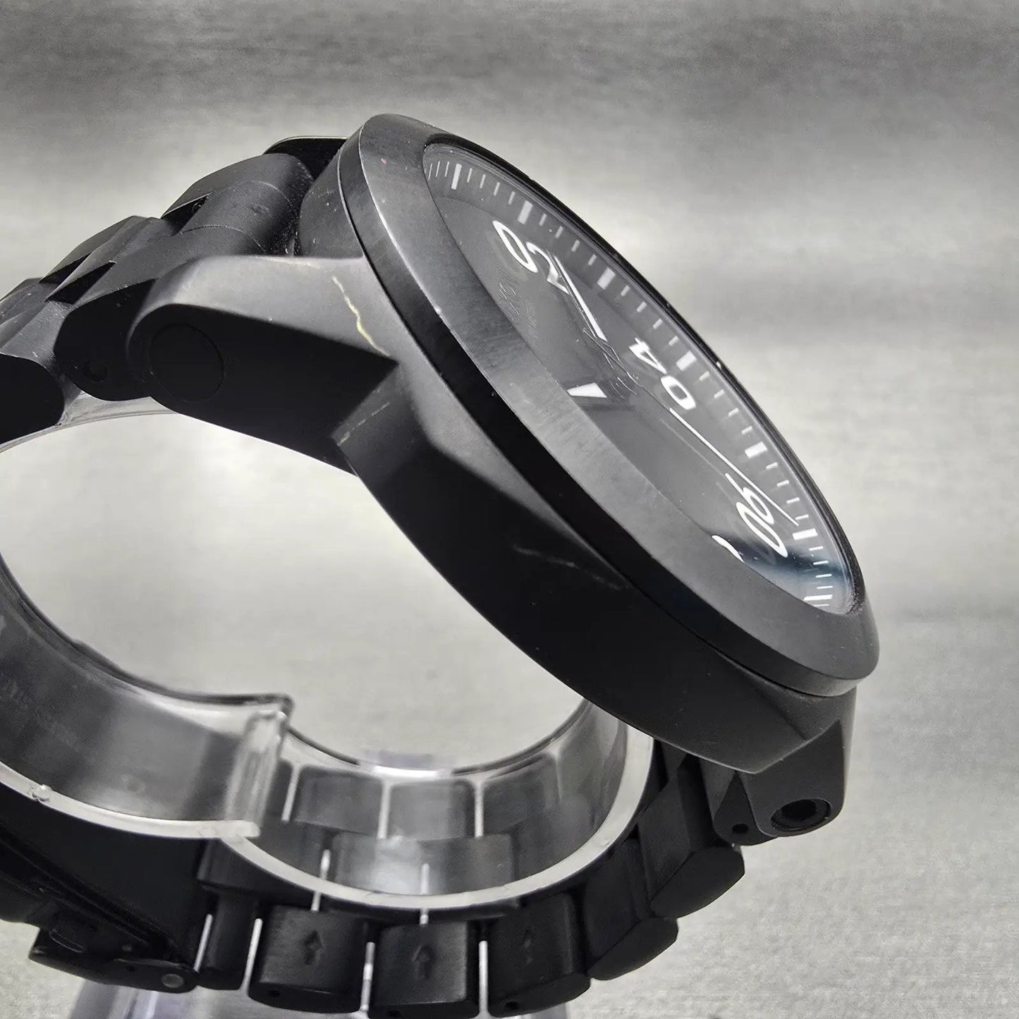 Nixon The Ranger Watch Men 45mm Black Dial Black Tone Round New Battery3