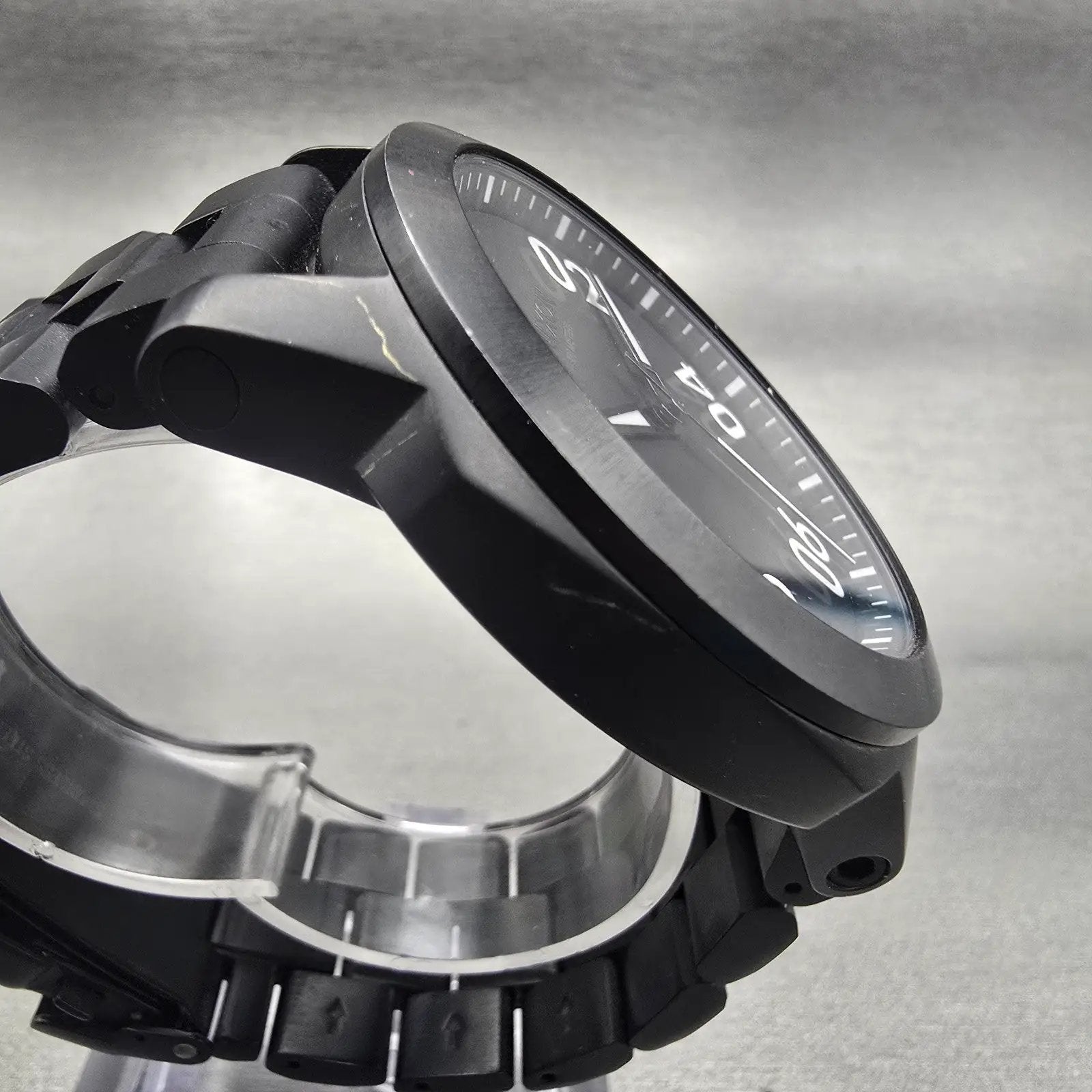Nixon The Ranger Watch Men 45mm Black Dial Black Tone Round New Battery3