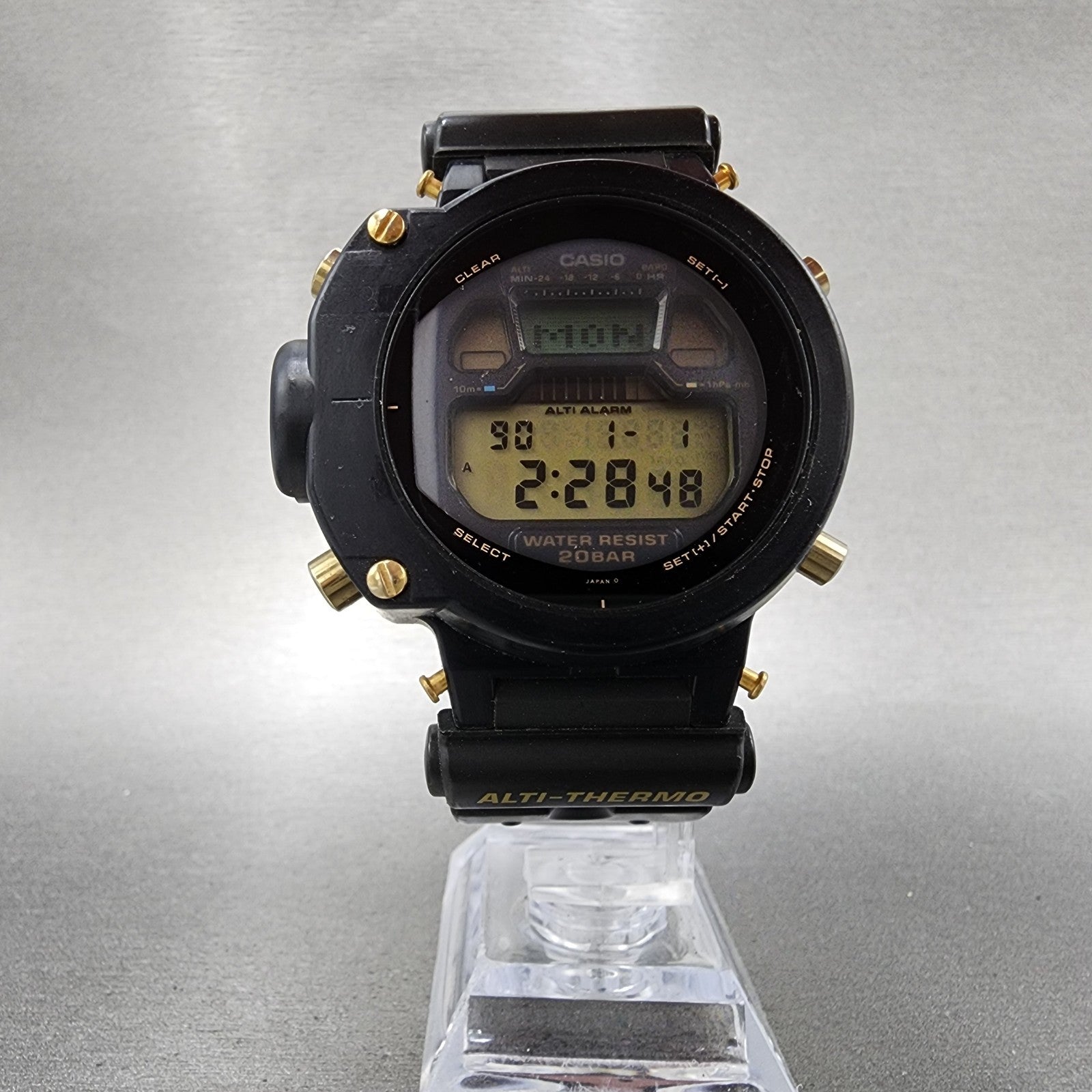 Casio GShock DW6700 Watch Men 46mm Digital Black Tone Alarm Chrono New Battery5