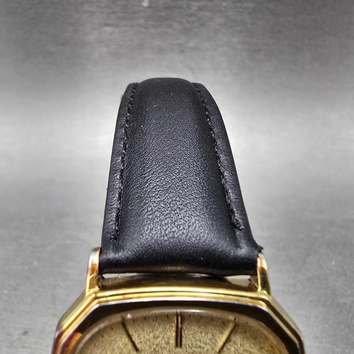 Seiko Watch Men 30mm Champagne Dial Gold Tone Octagon 6431-5030 New Battery4