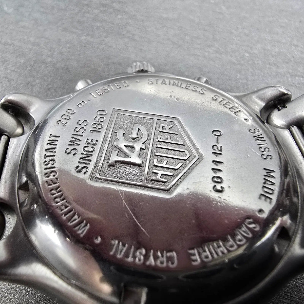Tag Heuer Professional Chronograph Watch Men 38mm White Dial Steel Date CG111210