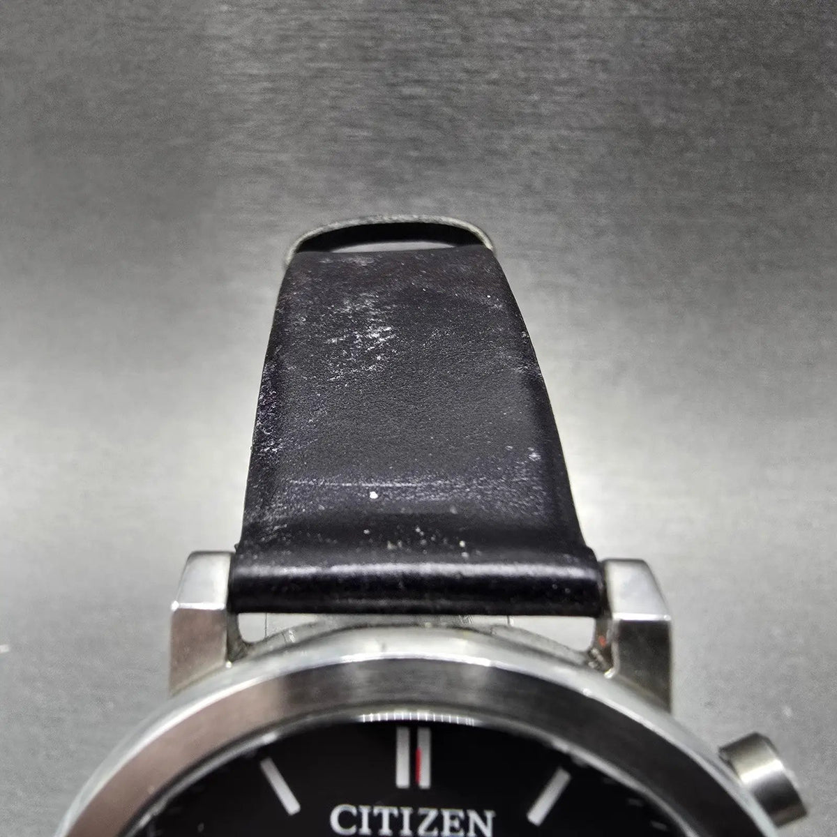 Citizen Eco-Drive Chronograph Watch Men 39mm Black Dial Steel Date Round JDM4