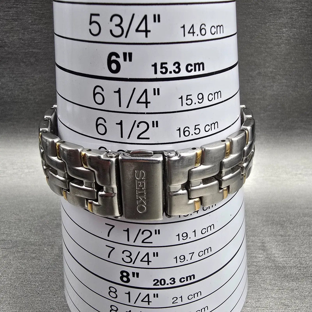 Seiko Watch Men 35mm Champagne Dial Two Tone Date Round 7N32-0100 New Battery9