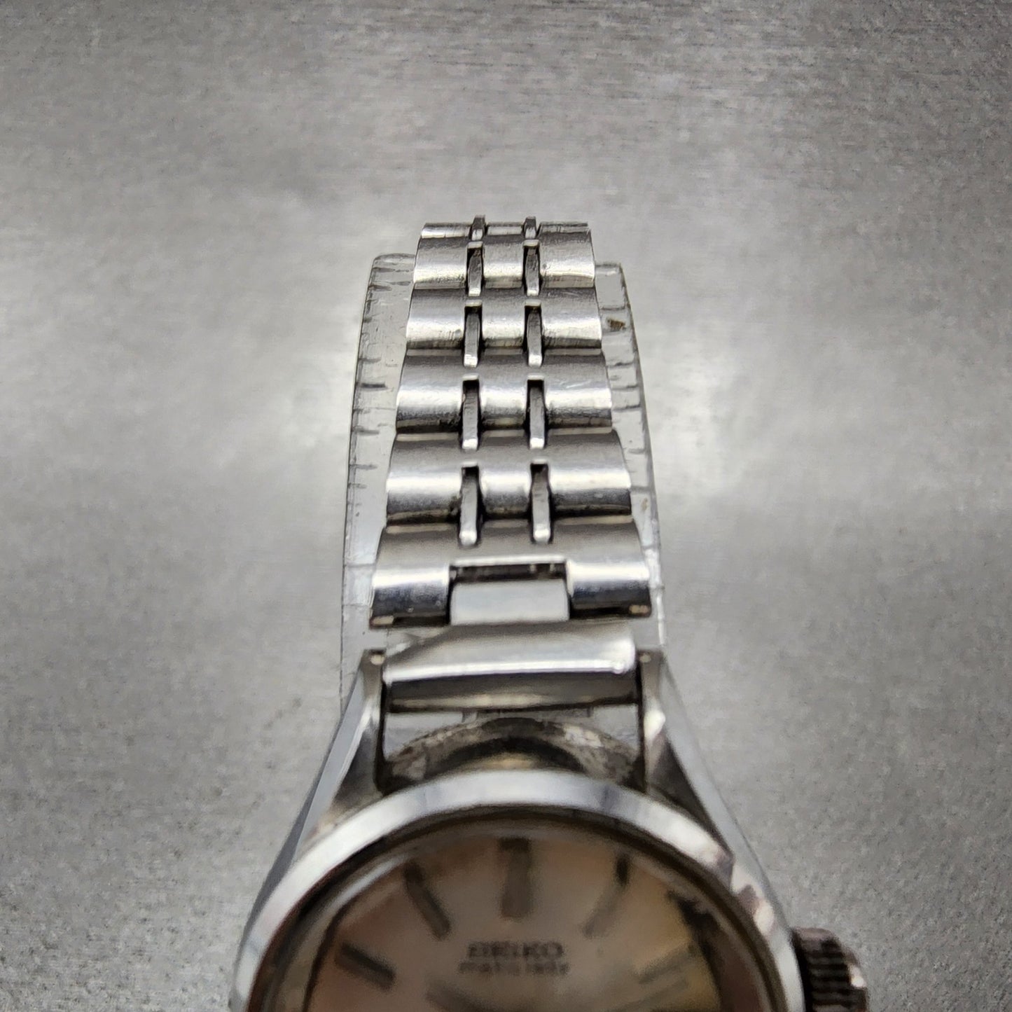 Seiko Matic Lady watch Women 22mm Silver Dial Silver Tone Date 25170200 PARTS5
