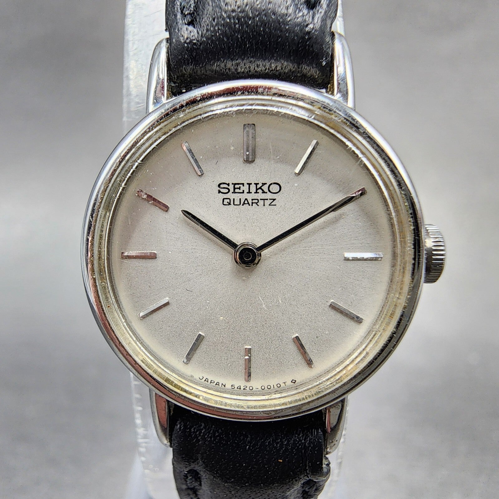 Seiko Watch Women 19mm White Dial Silver Tone Round 54200019 New Battery1