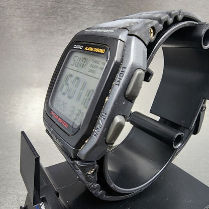 Casio W96H Watch Men 35mm Digital Black Tone Alarm Chrono Rectangle New Battery2