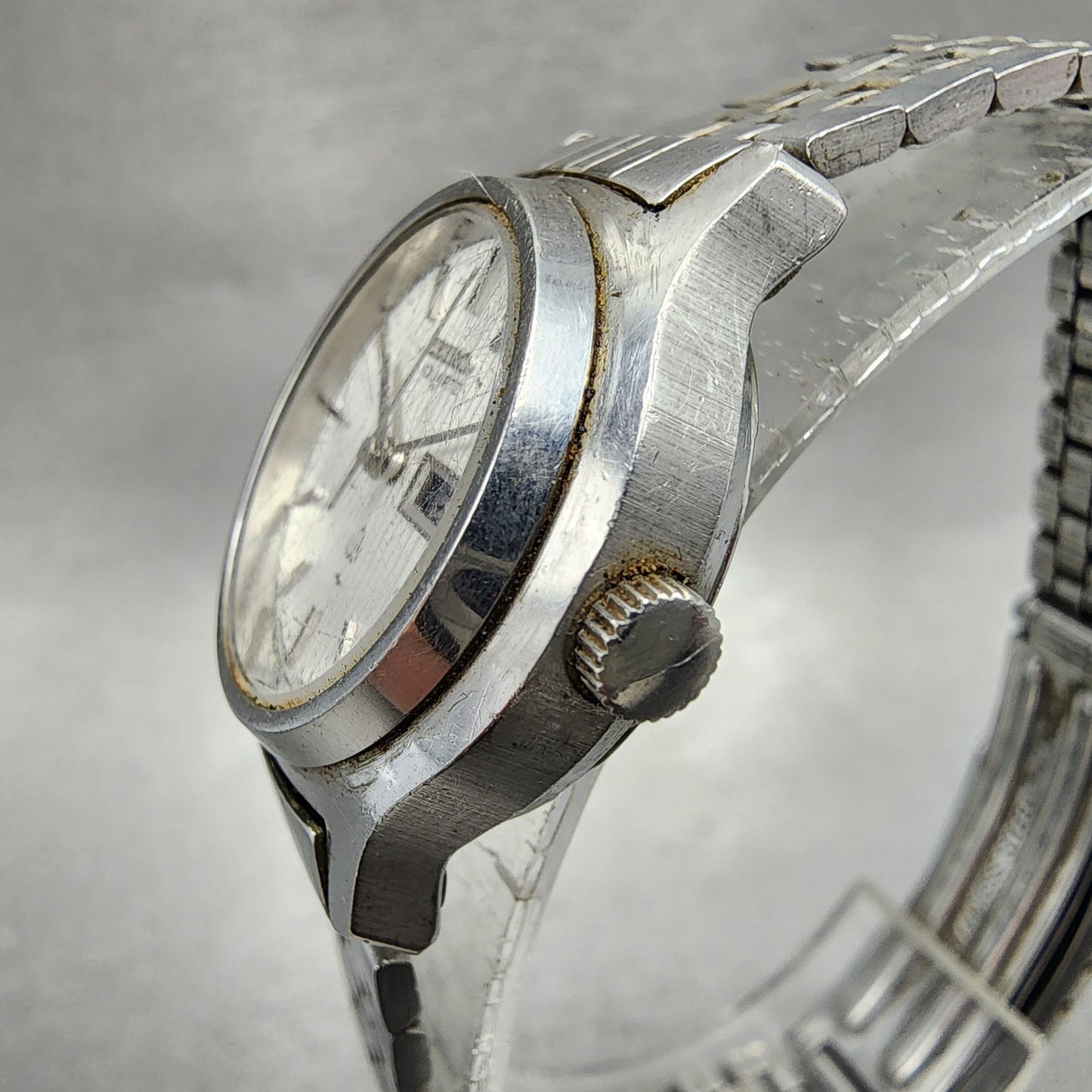 Seiko Watch Women 25mm Silver Dial Silver Tone Daydate 43260040 New Battery2