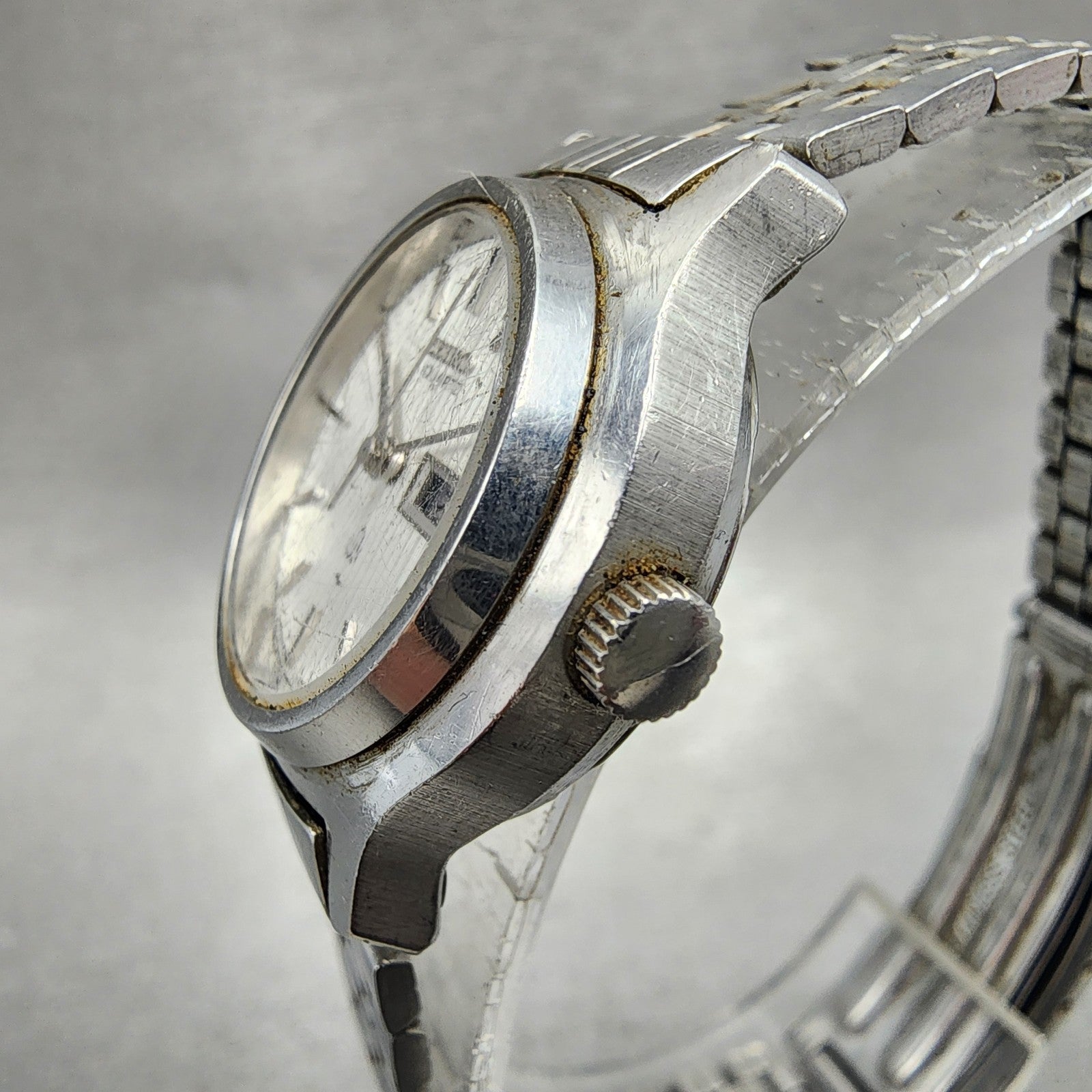 Seiko Watch Women 25mm Silver Dial Silver Tone Daydate 43260040 New Battery2