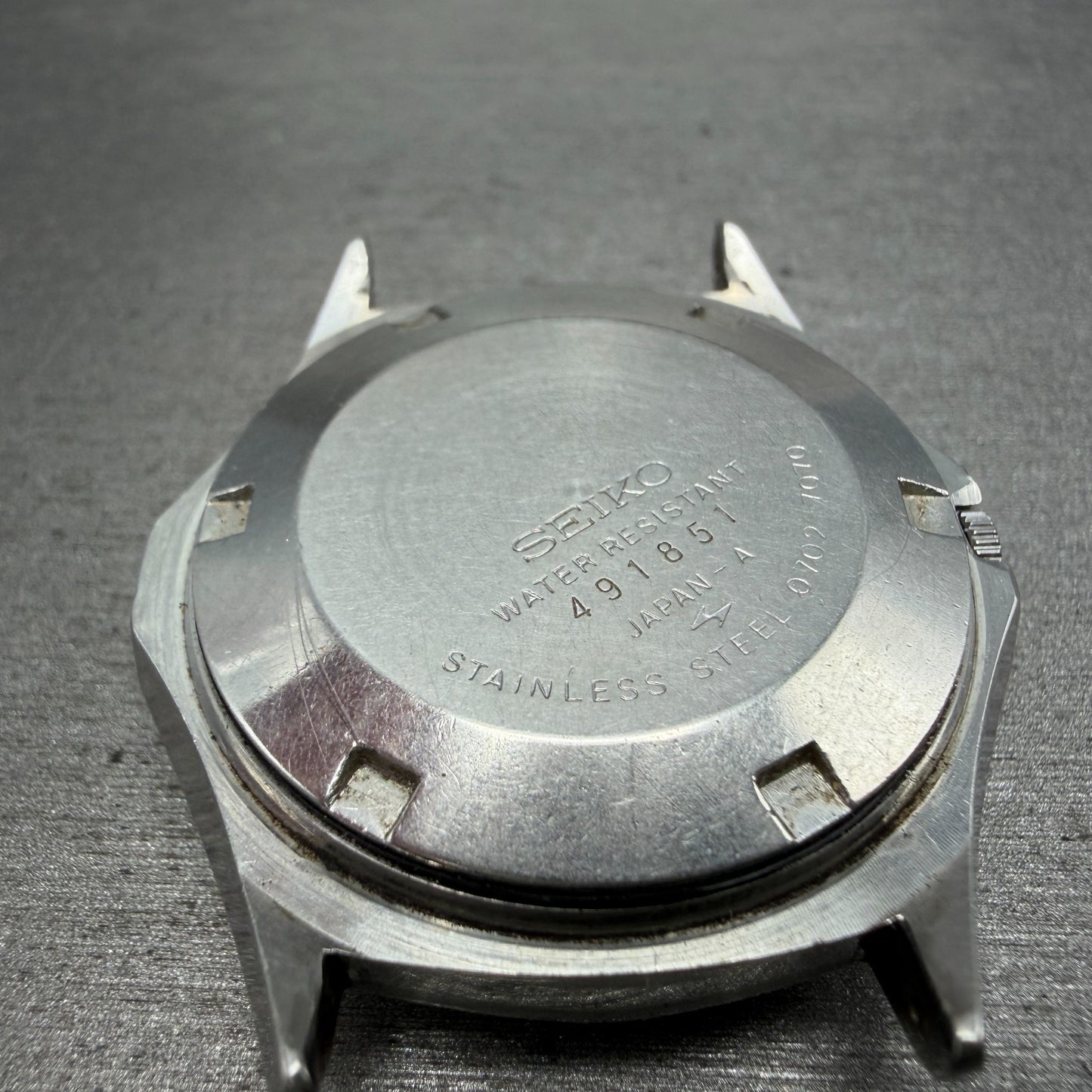 Seiko Elinx Watch Men 37mm Silver Dial Silver Tone Date Round 0702-7070 PARTS8