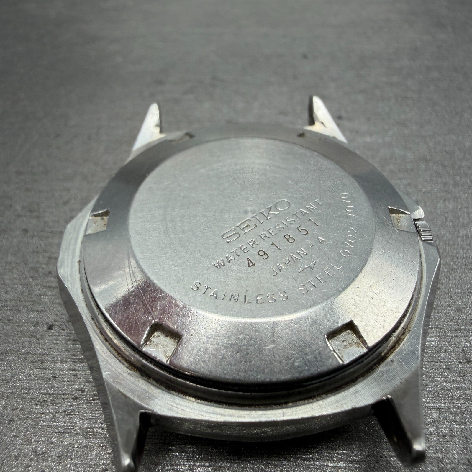 Seiko Elinx Watch Men 37mm Silver Dial Silver Tone Date Round 0702-7070 PARTS8