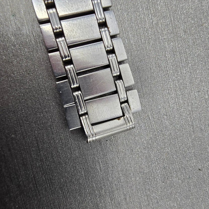 Citizen Bracelet 12mm Stainless Steel Silver Tone Tri Folding Clasp Vintage5