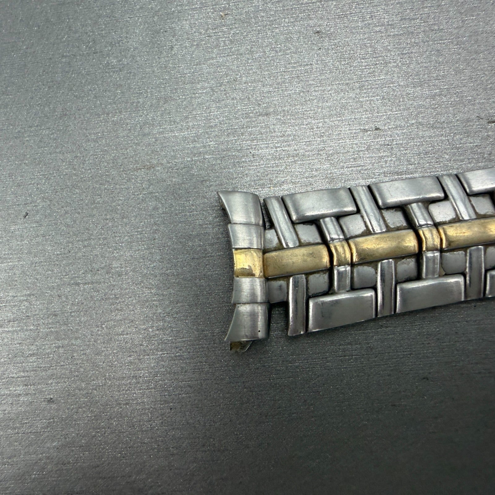 Bulova Millennia Watch Bracelet Two Tone 20mm Stainless Steel 98A48 Vintage4
