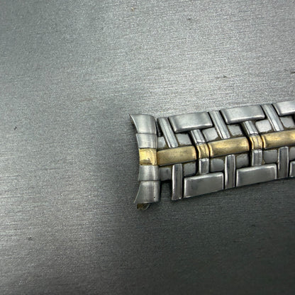 Bulova Millennia Watch Bracelet Two Tone 20mm Stainless Steel 98A48 Vintage4