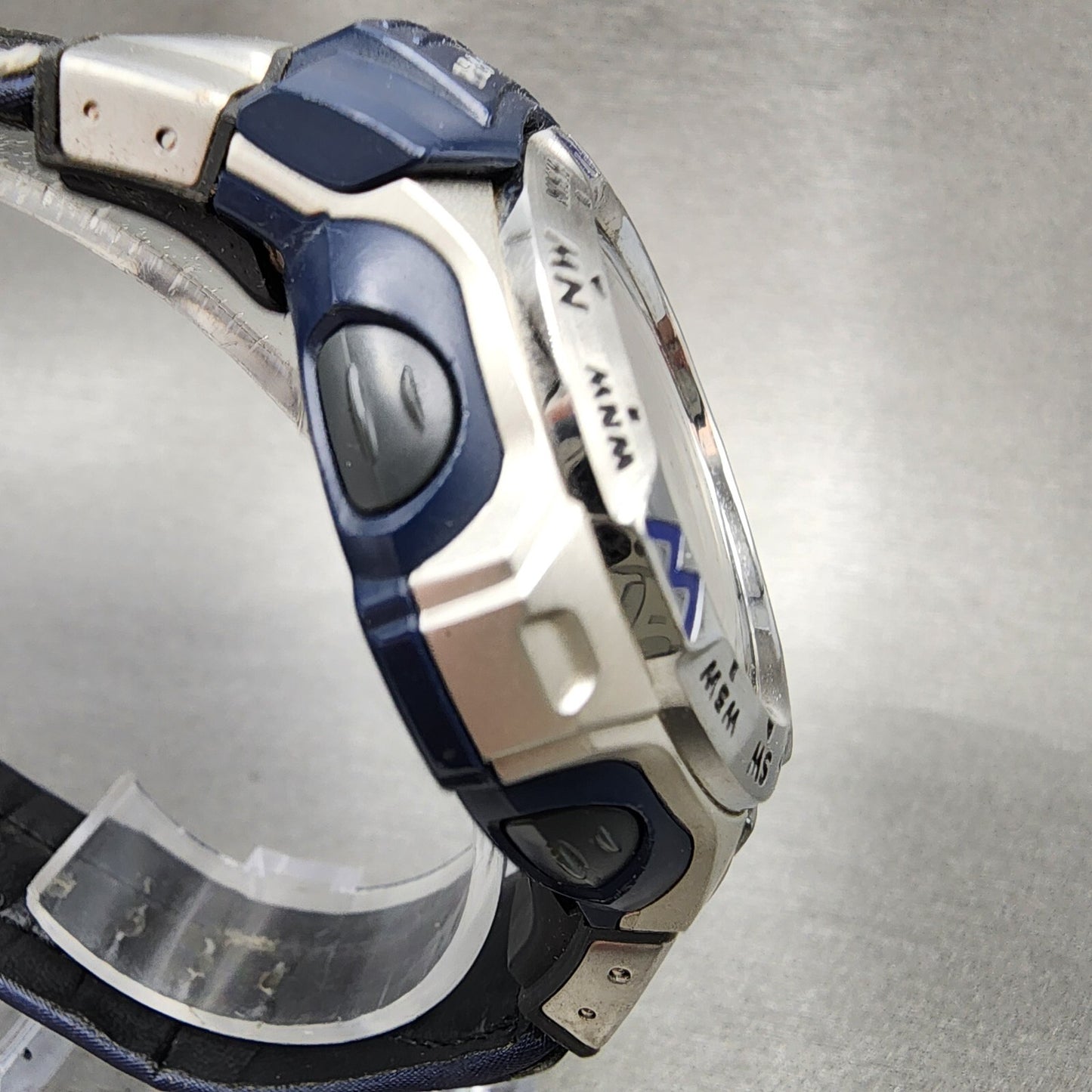 Casio Pro Trek PRW-100BJ Watch Men 46mm Digital Blue Tone Solar Wave Ceptor READ