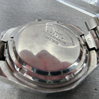 Seiko Bell Matic Watch Men 40mm Blue Dial Steel Daydate Octagon 4006-6059 Runs
