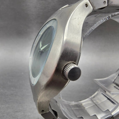 Fossil Big Tic Watch Men 39mm Silver Dial Silver Tone Round JR-7948 New BatteryL2
