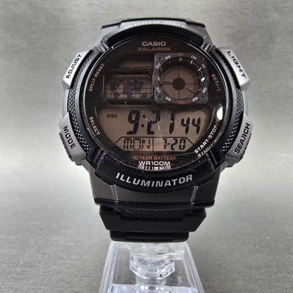 Casio AE-1000W Watch Men 44mm Black Dial Gray Black World Time Digital READ!!!!!5