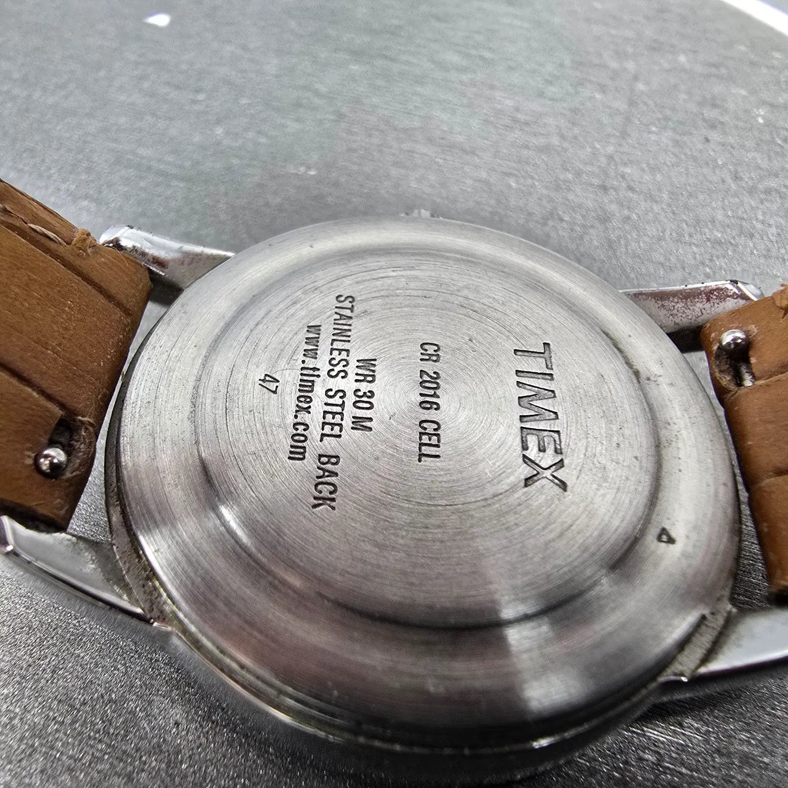 Timex Easy Reader Watch Men 35mm Silver Dial Silver Tone Daydate New Battery8