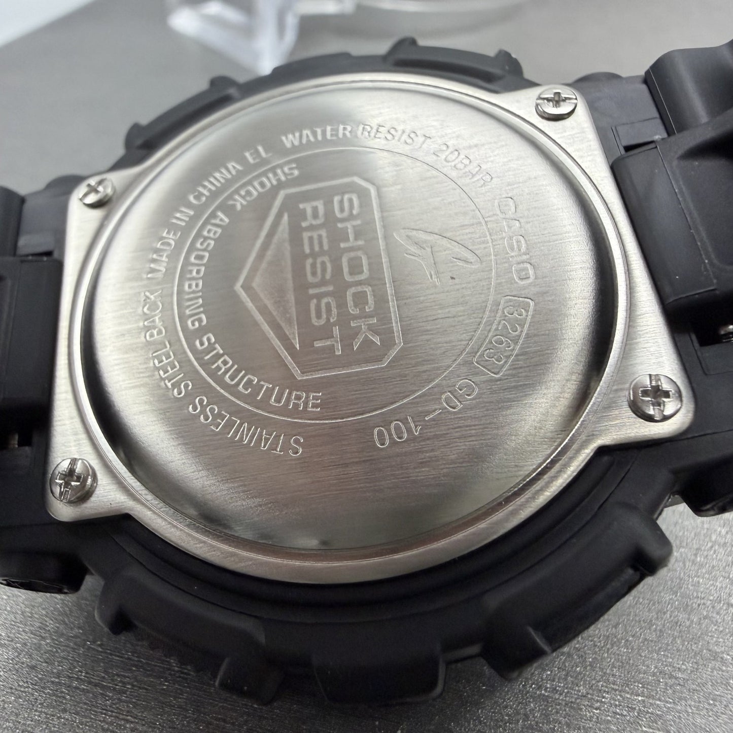 Caiso G-Shock GD-100 Watch Men 51mm Digital Black Alarm Chronograph Round10