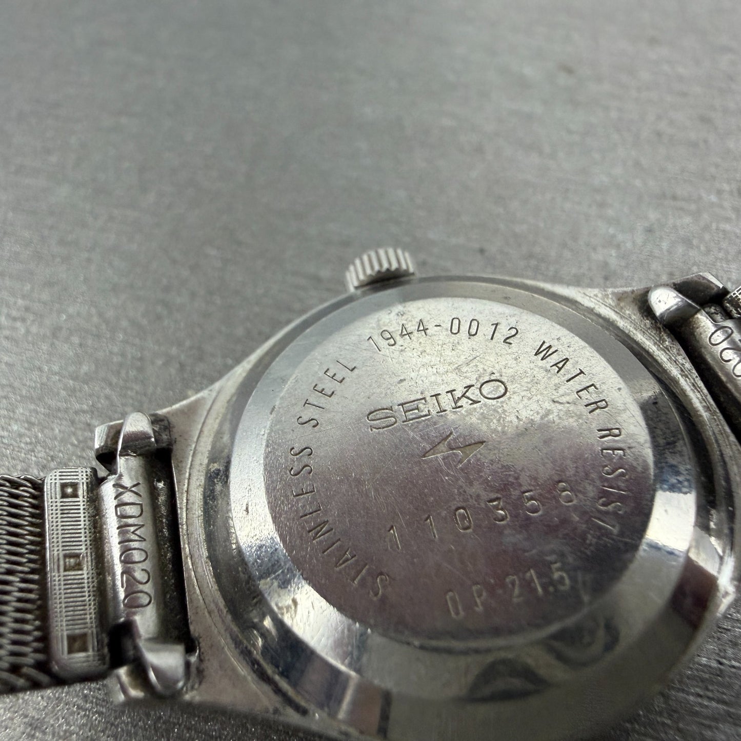 Seiko Watch Women 25mm Silver Dial Silver Tone Round Manual 1944-0012 Runs9