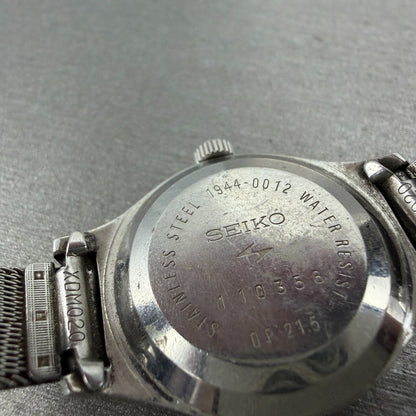 Seiko Watch Women 25mm Silver Dial Silver Tone Round Manual 1944-0012 Runs9
