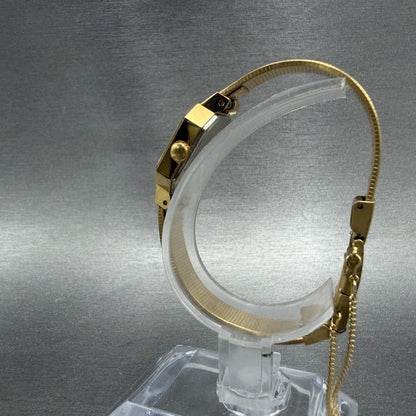 Citizen CQ Watch Women 16mm Cream Dial Gold Tone Octagon 3220-949871 New Batt6