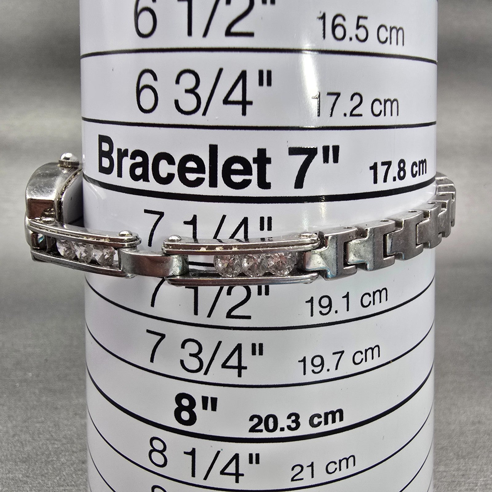 Bulova Watch Women 14mm Black Dial Silver Tone Gemmed Oval 96T15 New Battery8