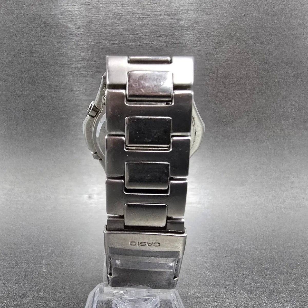 Casio Lineage LIW-101 Watch Men 38mm Gray Dial Steel Date Solar Round Runs JDM6