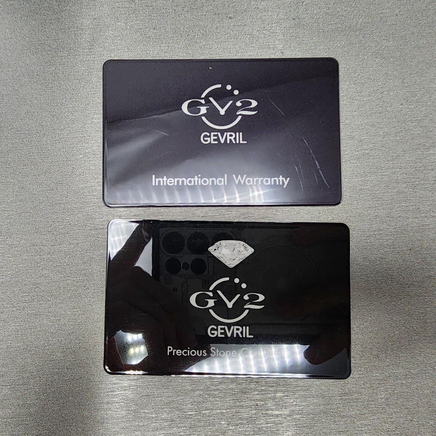 Gevril GV2 Bari Viva Tank Watch Women 32mm MOP Dial Steel Diamond Rectangle 926011