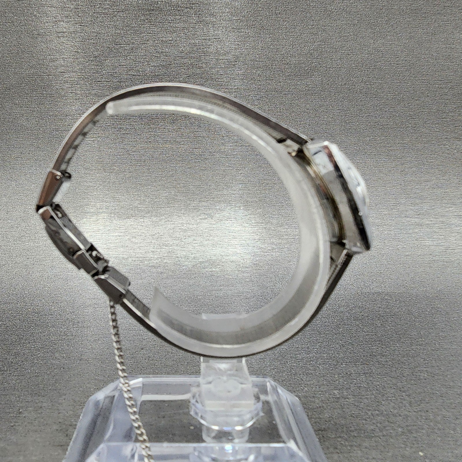 Rado Mckinley Watch Women 25mm White Dial Silver Tone Cushion manual Wind PARTS10