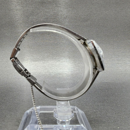 Rado Mckinley Watch Women 25mm White Dial Silver Tone Cushion manual Wind PARTS10
