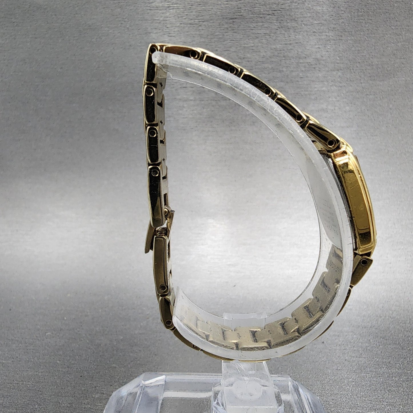 Seiko Watch Women 16mm White Dial Gold Tone Rectangle 1N000GA0 New Battery8