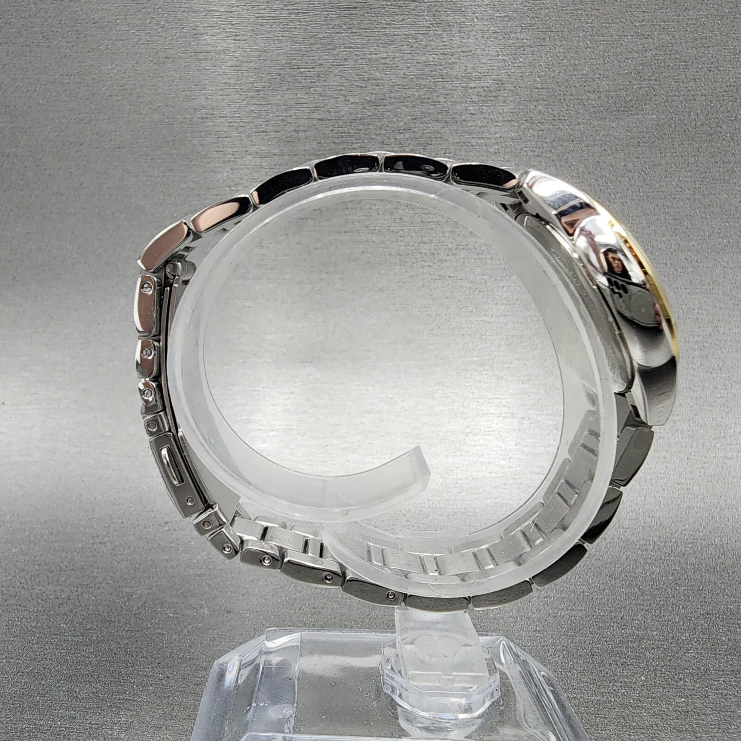 Bulova Sutton Watch Women 28mm White Dial Two Tone Round Stainless Steel 98L2778