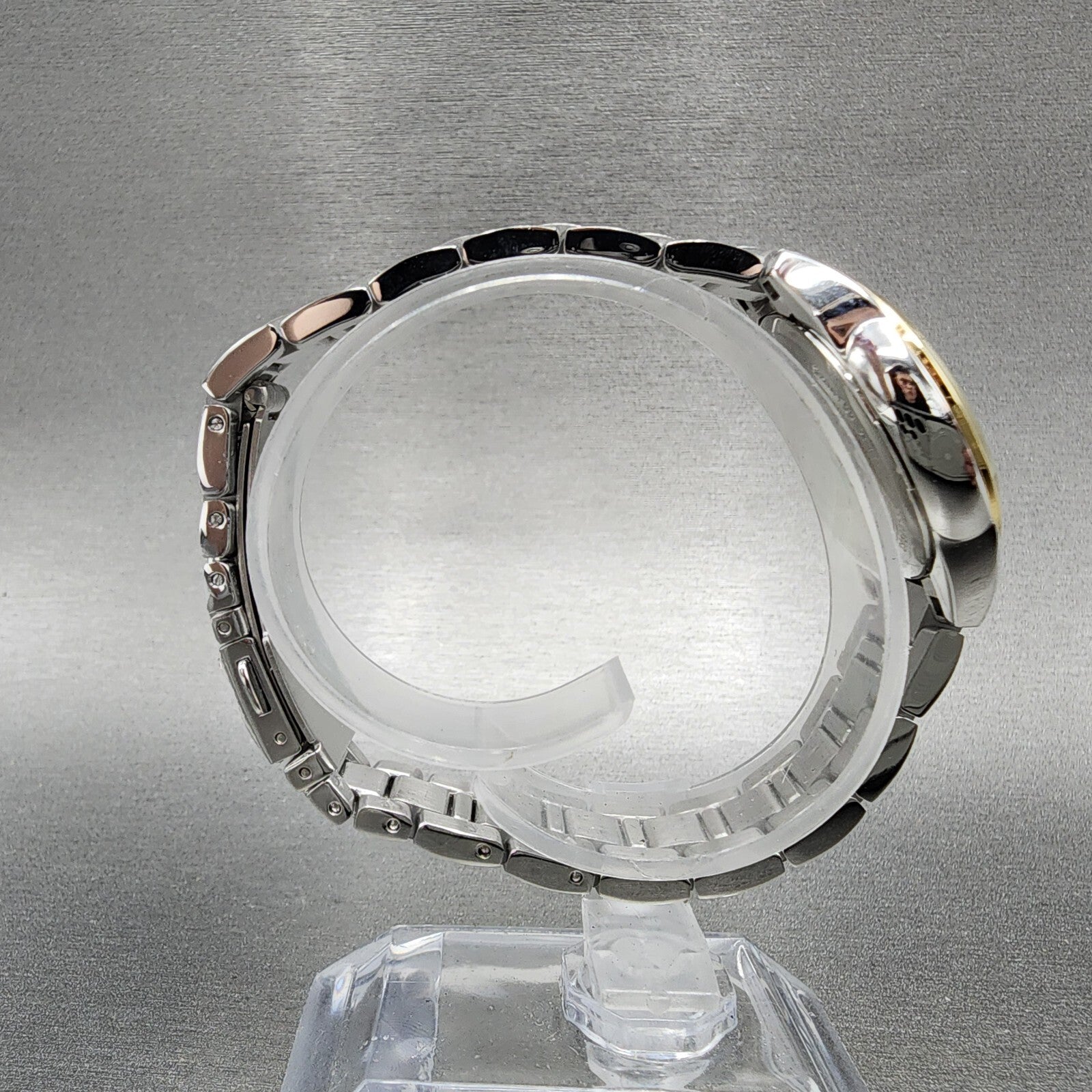 Bulova Sutton Watch Women 28mm White Dial Two Tone Round Stainless Steel 98L2778