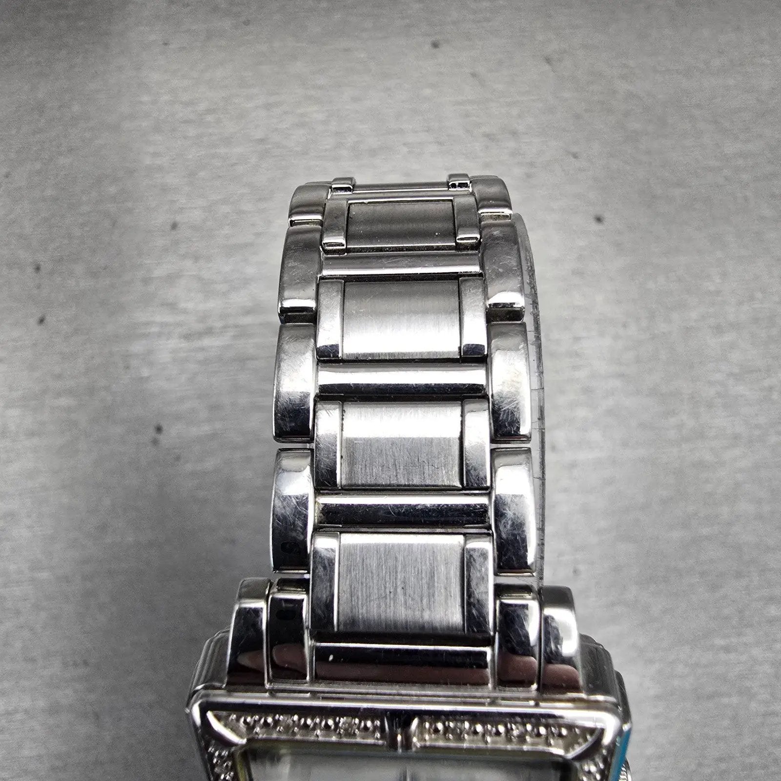 Bulova Watch Women 26mm MOP Dial Silver Tone Gemmed Square 96R107 New Battery4