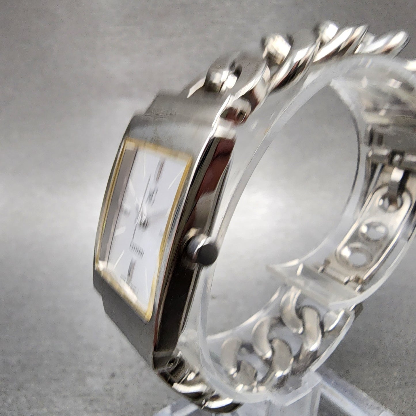 Citizen XC Tank Watch Women 19mm Silver Dial Silver Tone 5931H12522 New Battery2