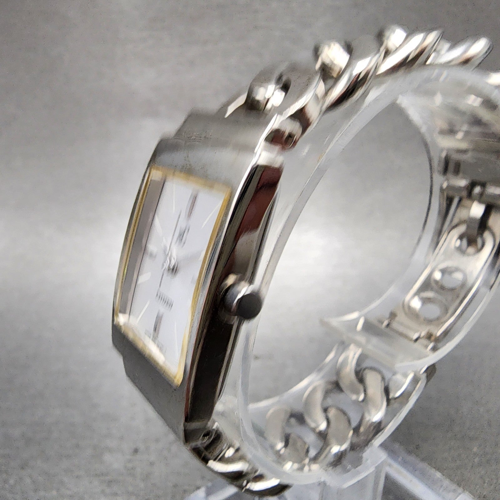 Citizen XC Tank Watch Women 19mm Silver Dial Silver Tone 5931H12522 New Battery2