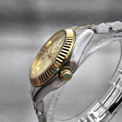 Citizen CQ Watch Women 25mm Champagne Dial Two Tone Daydate 1002-R15119 New Batt2
