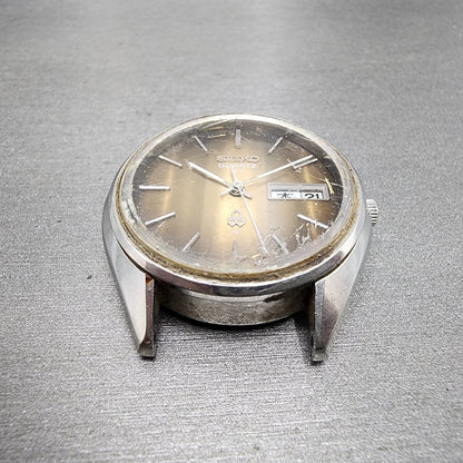 Seiko QT Watch Men 36mm Brown Dial Silver Tone Daydate 38037090 PARTS3