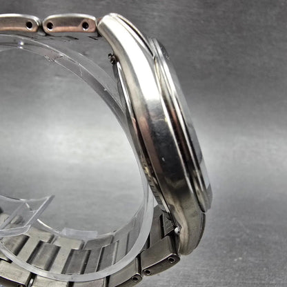 Seiko Atomic Solar Watch Men 39mm White Dial Titanium Date Round 7B42-0AN0 PARTS4