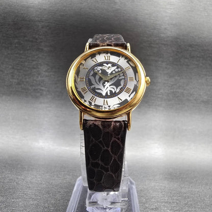 Seiko Watch Women 26mm Silver Dial Gold Tone Round 1N00-0D59 New Battery5