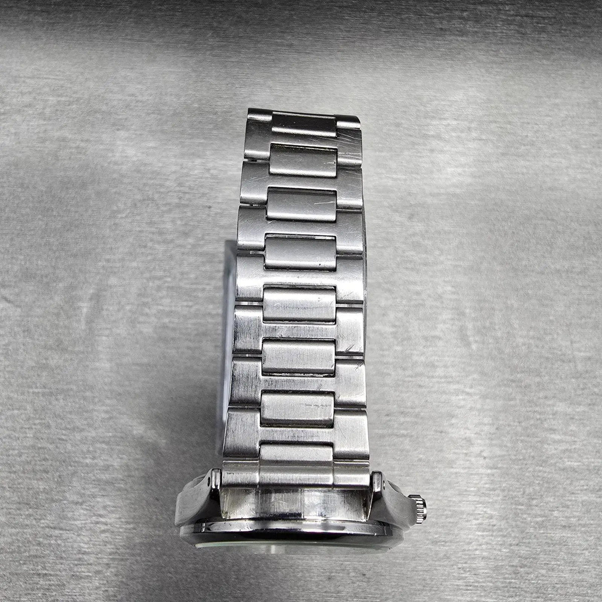 Seiko Alba Watch Men 34mm Silver Dial Silver Daydate 7N33-K002 New Battery Jp234