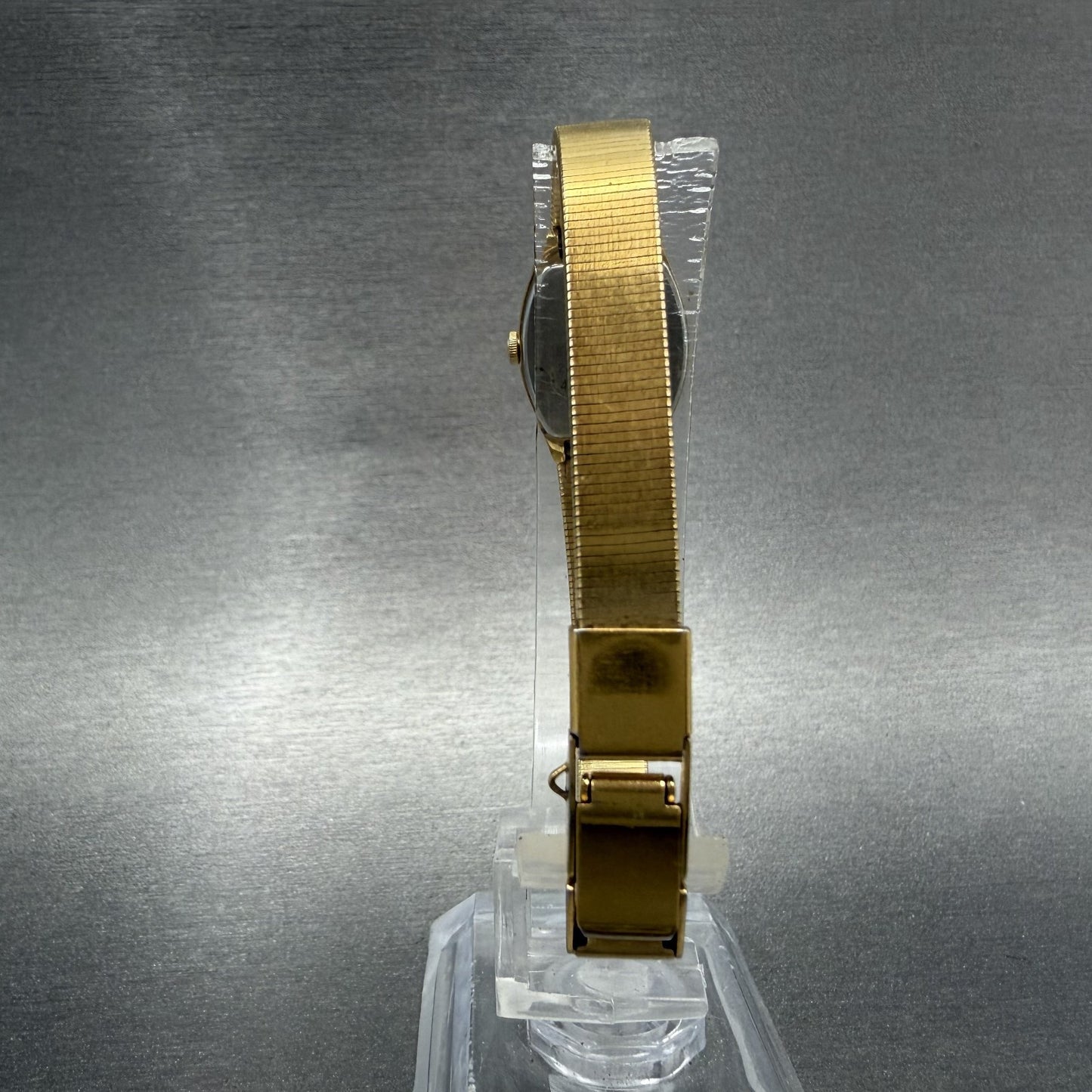 Seiko Watch Women 16mm Gold Dial Gold Tone 2C205559 Tonneau VTG New Battery7